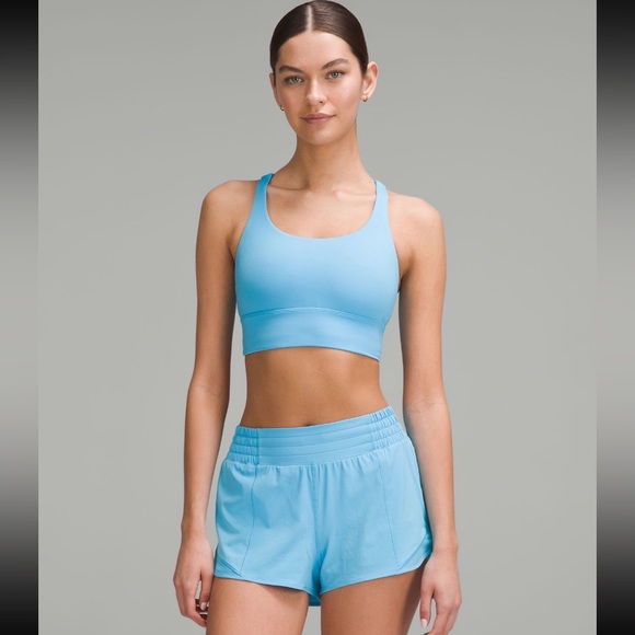 lululemon athletica Other - Lululemon Energy Longline Bra Medium Support B-C Cups In Kayak Blue Light Size 8